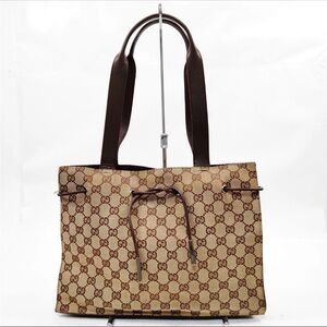 Gucci Beige and Brown GG Tote